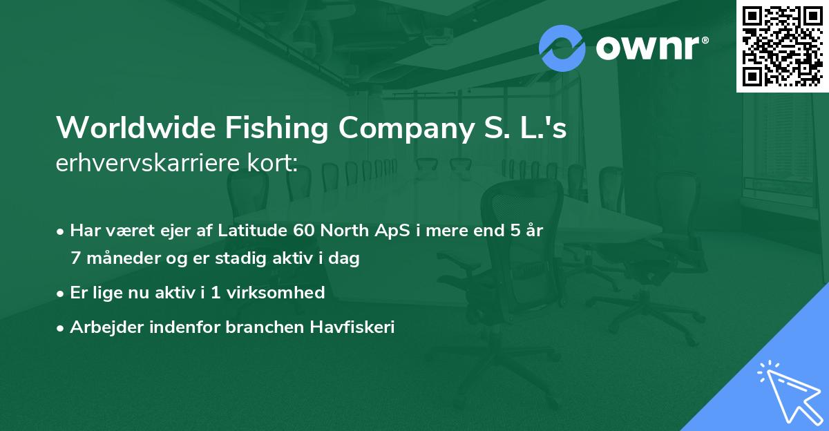 Worldwide Fishing Company S. L.'s erhvervskarriere kort
