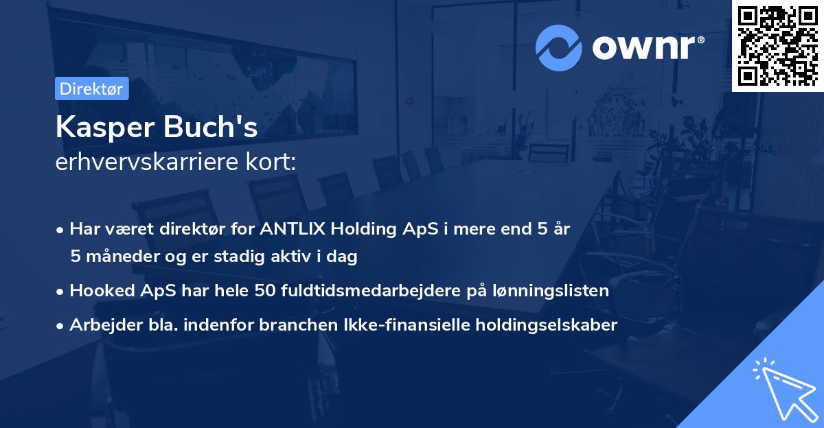 Kasper Buch's erhvervskarriere kort