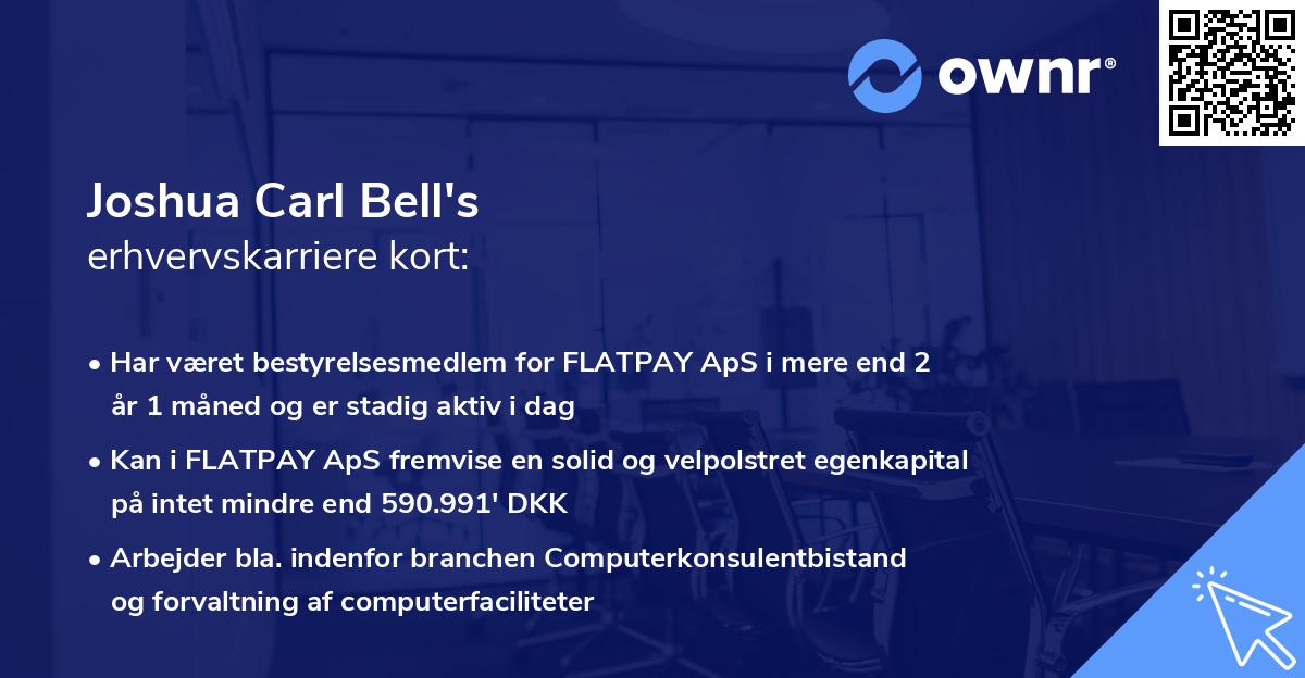 Joshua Carl Bell's erhvervskarriere kort