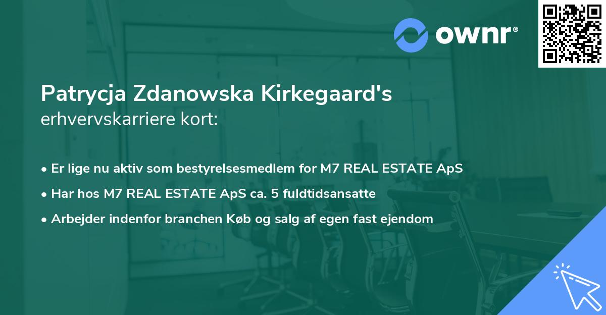 Patrycja Zdanowska Kirkegaard's erhvervskarriere kort