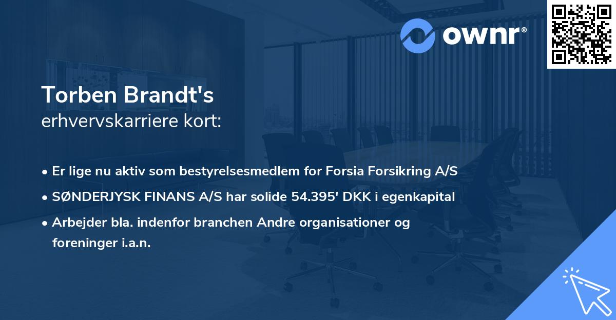 Torben Brandt's erhvervskarriere kort