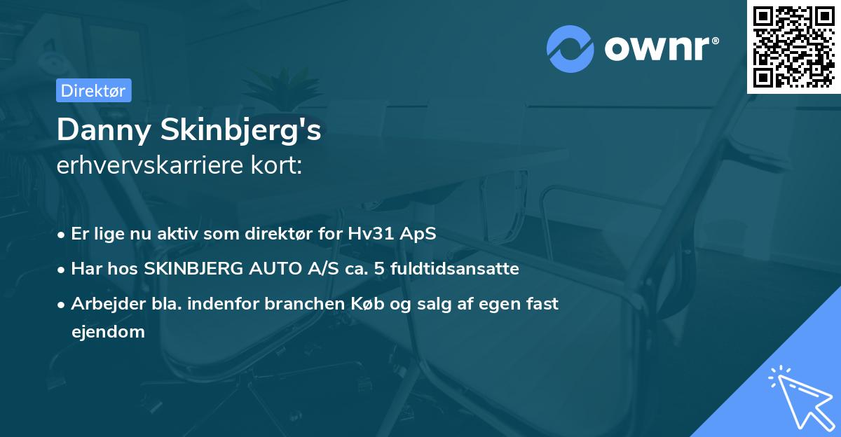 Danny Skinbjerg's erhvervskarriere kort