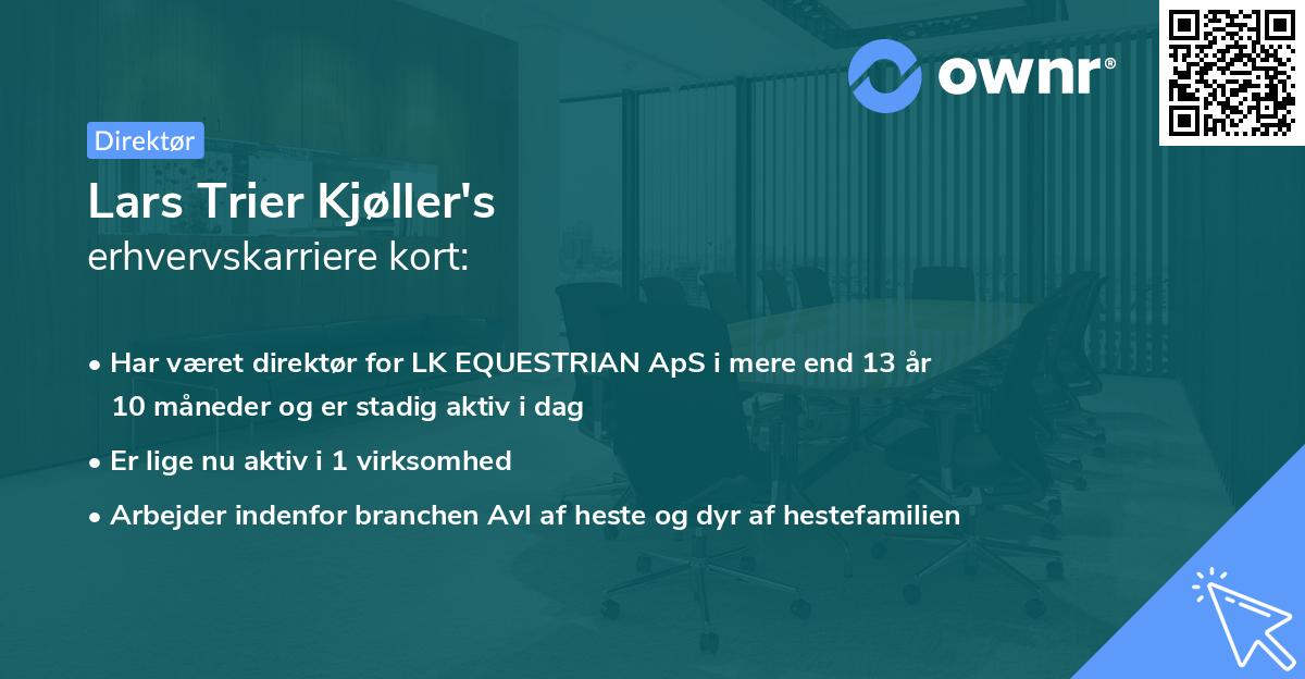 Lars Trier Kjøller's erhvervskarriere kort