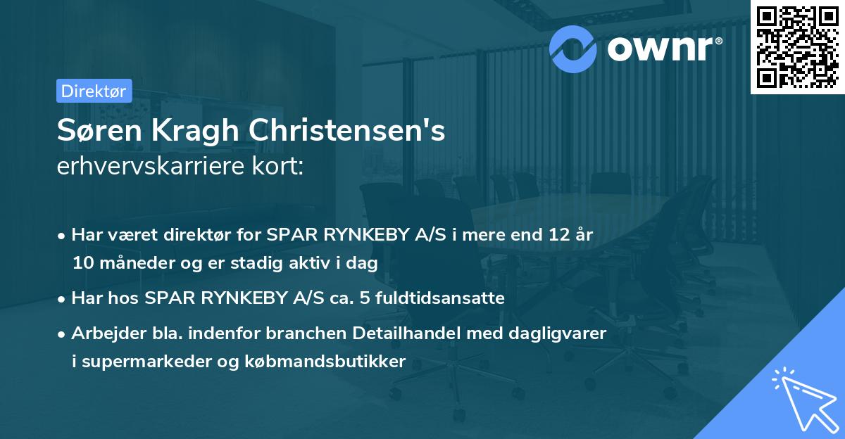 Søren Kragh Christensen's erhvervskarriere kort