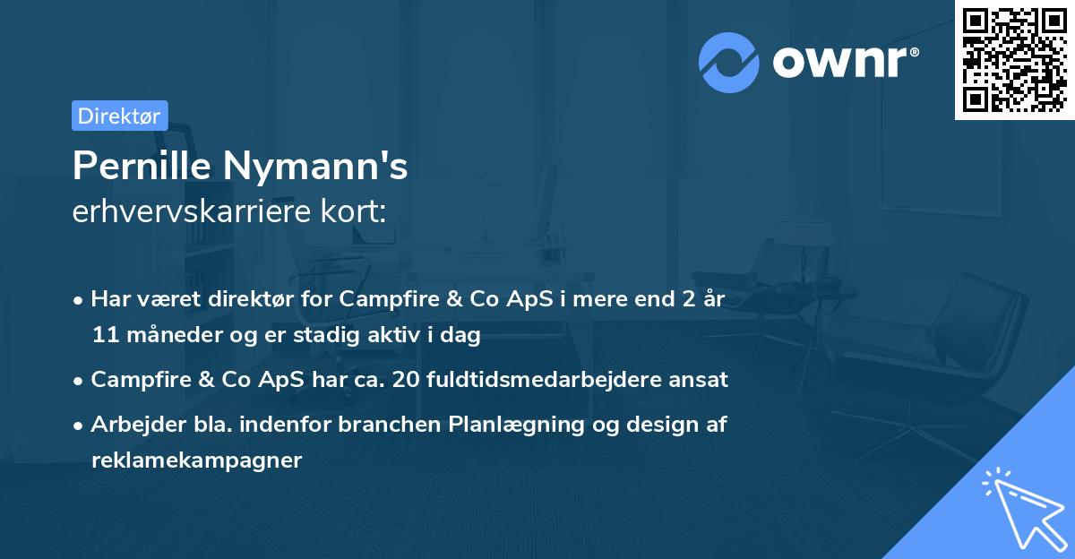 Pernille Nymann's erhvervskarriere kort