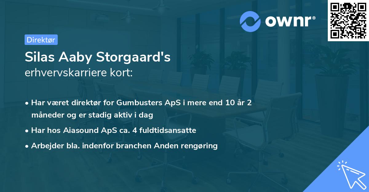 Silas Aaby Storgaard's erhvervskarriere kort