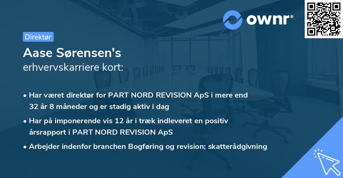 Aase Sørensen's erhvervskarriere kort