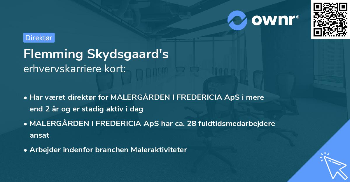 Flemming Skydsgaard's erhvervskarriere kort