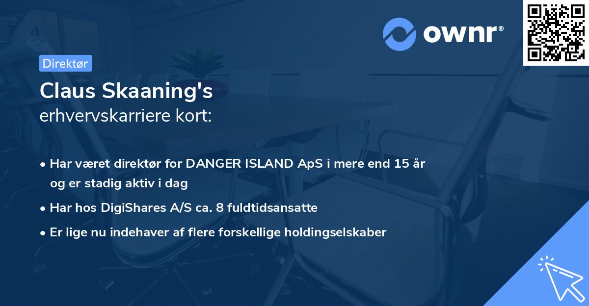 Claus Skaaning's erhvervskarriere kort