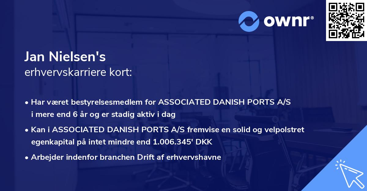 Jan Nielsen's erhvervskarriere kort