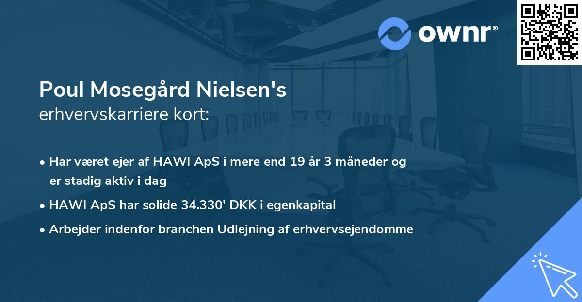 Poul Mosegård Nielsen's erhvervskarriere kort