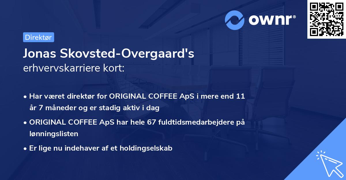 Jonas Skovsted-Overgaard's erhvervskarriere kort