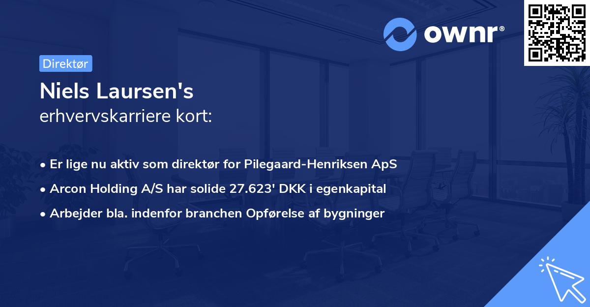 Niels Laursen's erhvervskarriere kort