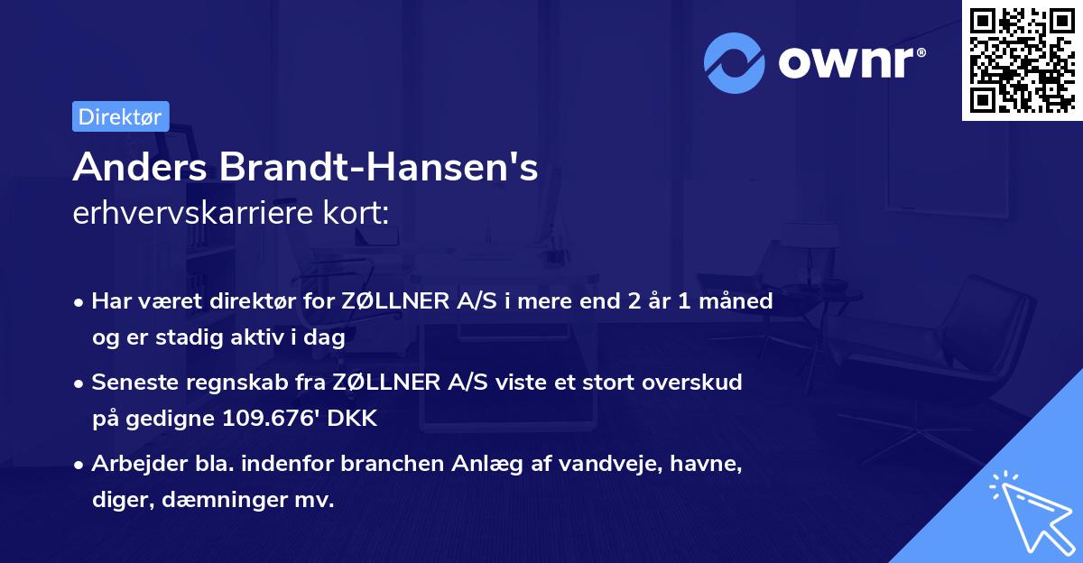 Anders Brandt-Hansen's erhvervskarriere kort