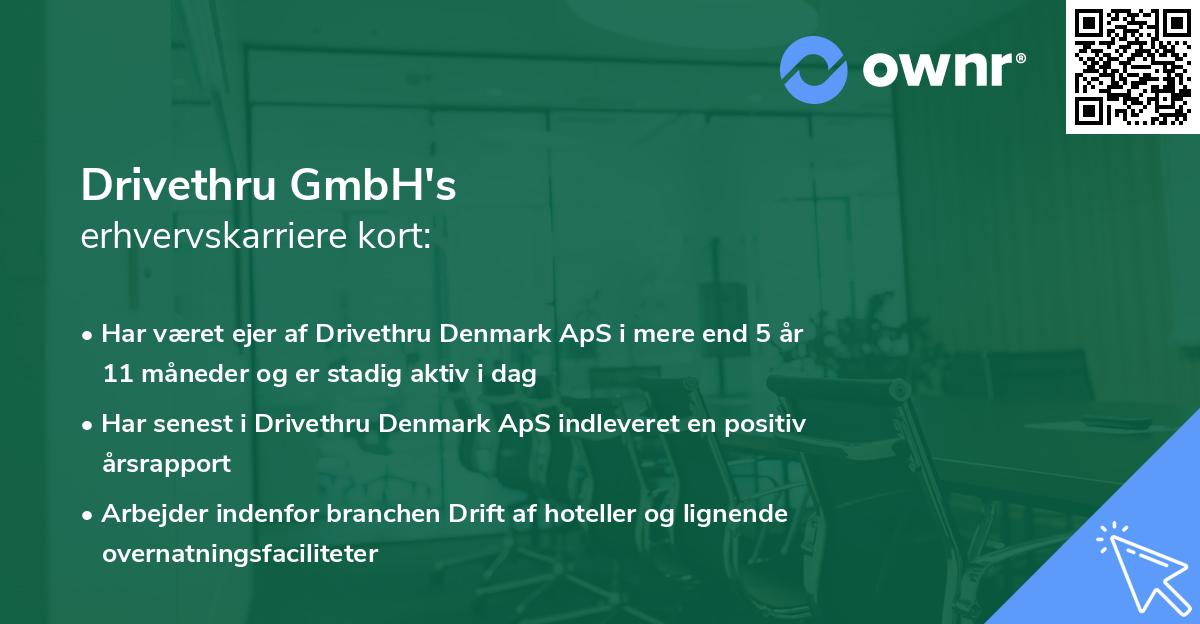 Drivethru GmbH's erhvervskarriere kort