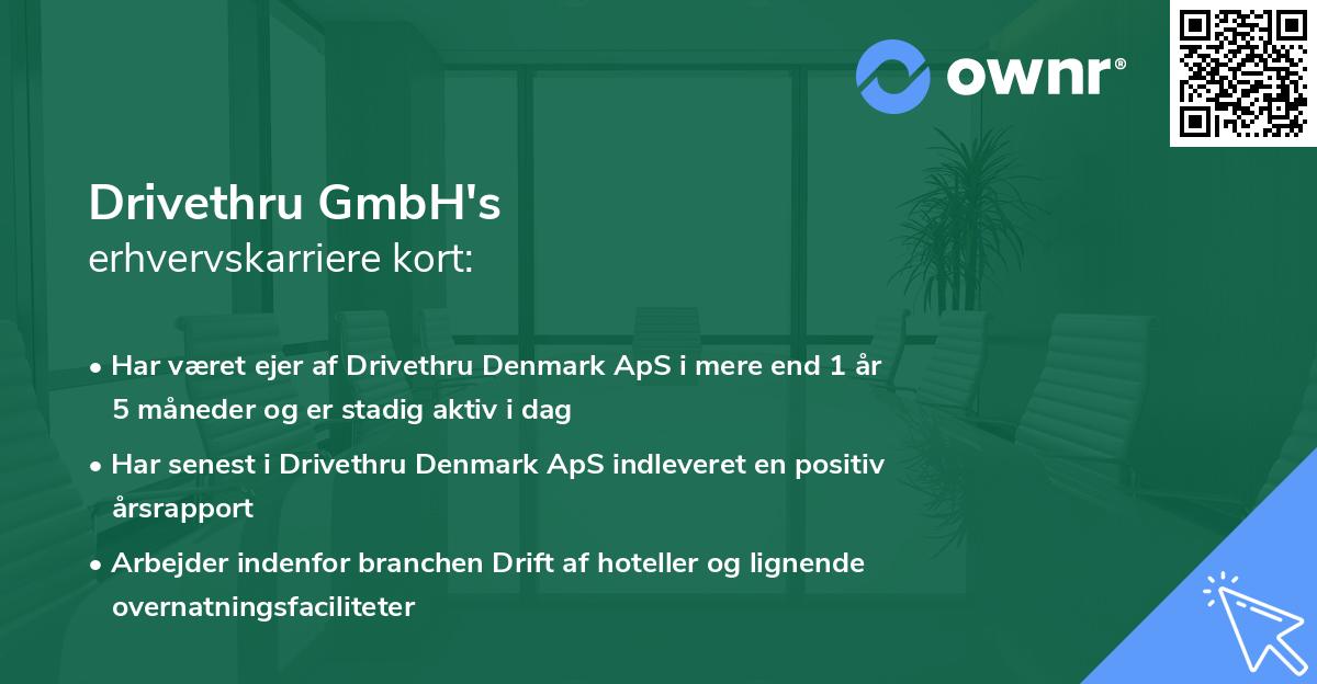 Drivethru GmbH's erhvervskarriere kort