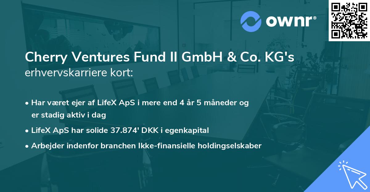 Cherry Ventures Fund II GmbH & Co. KG's erhvervskarriere kort