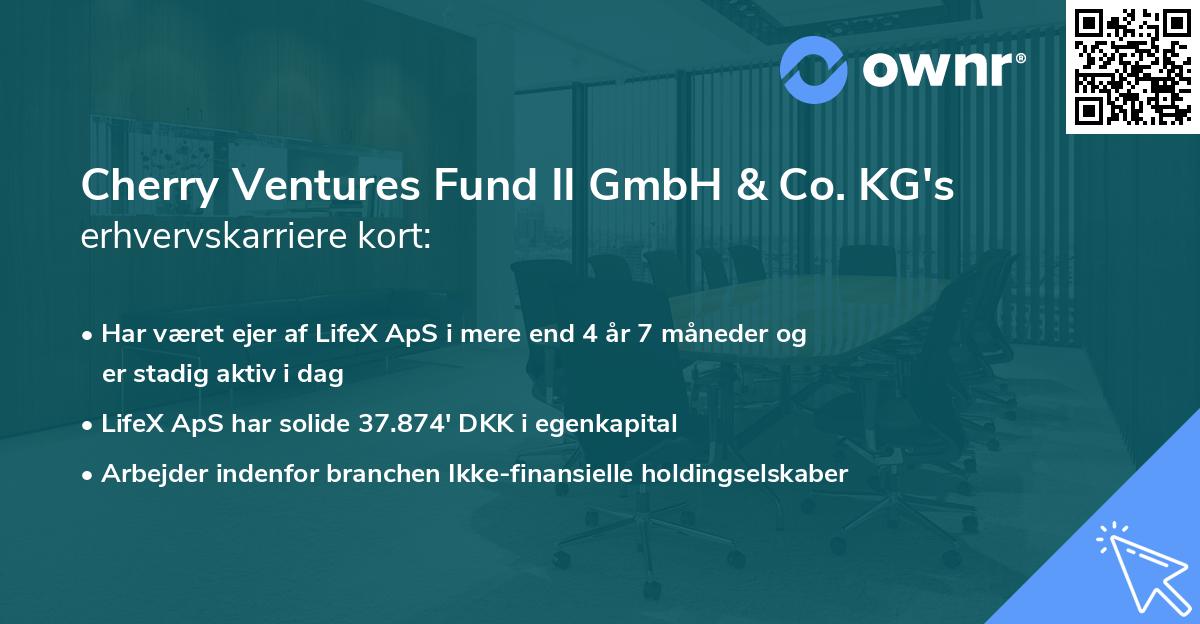 Cherry Ventures Fund II GmbH & Co. KG's erhvervskarriere kort