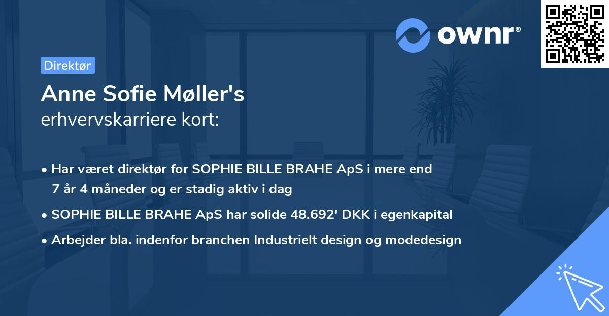 Anne Sofie Møller's erhvervskarriere kort
