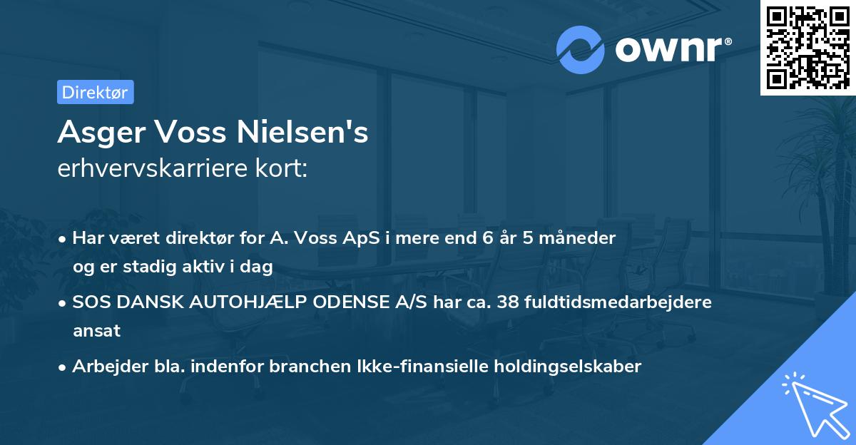 Asger Voss Nielsen's erhvervskarriere kort
