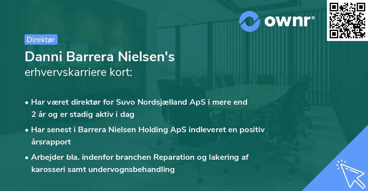 Danni Barrera Nielsen's erhvervskarriere kort