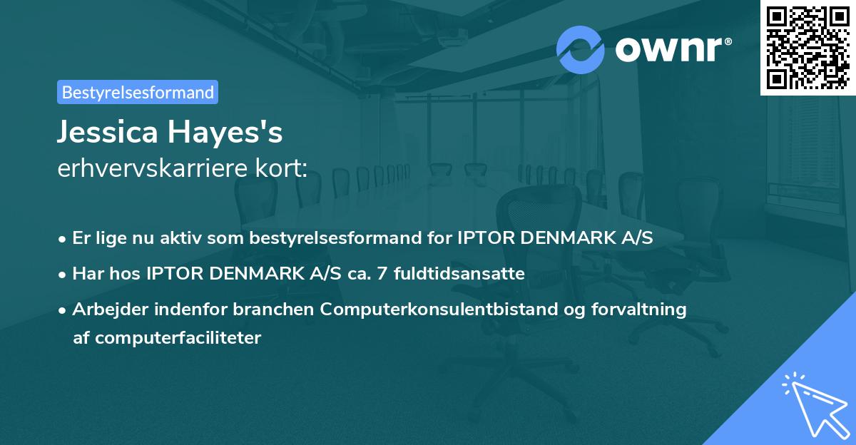 Jessica Hayes's erhvervskarriere kort
