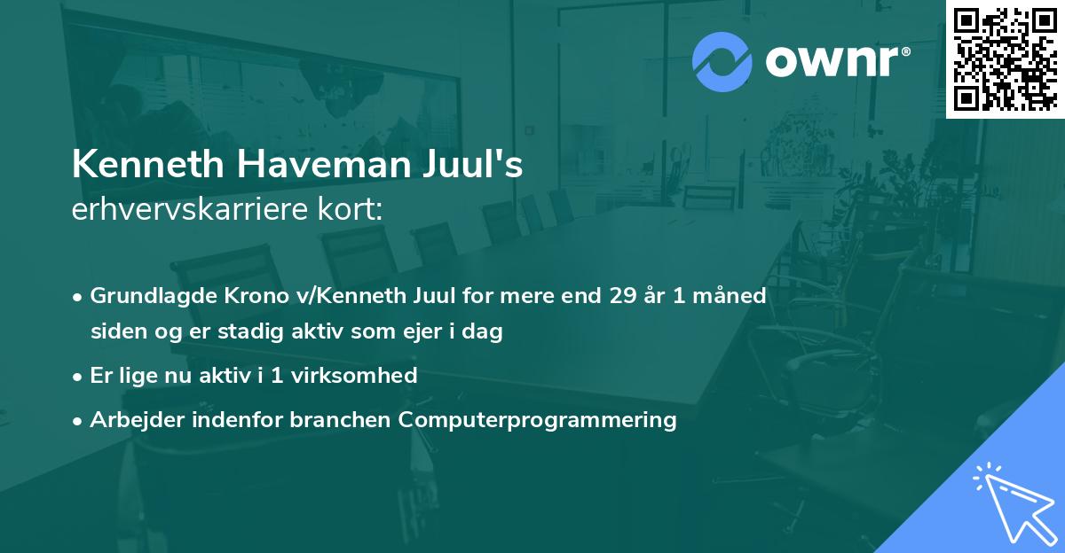Kenneth Haveman Juul's erhvervskarriere kort