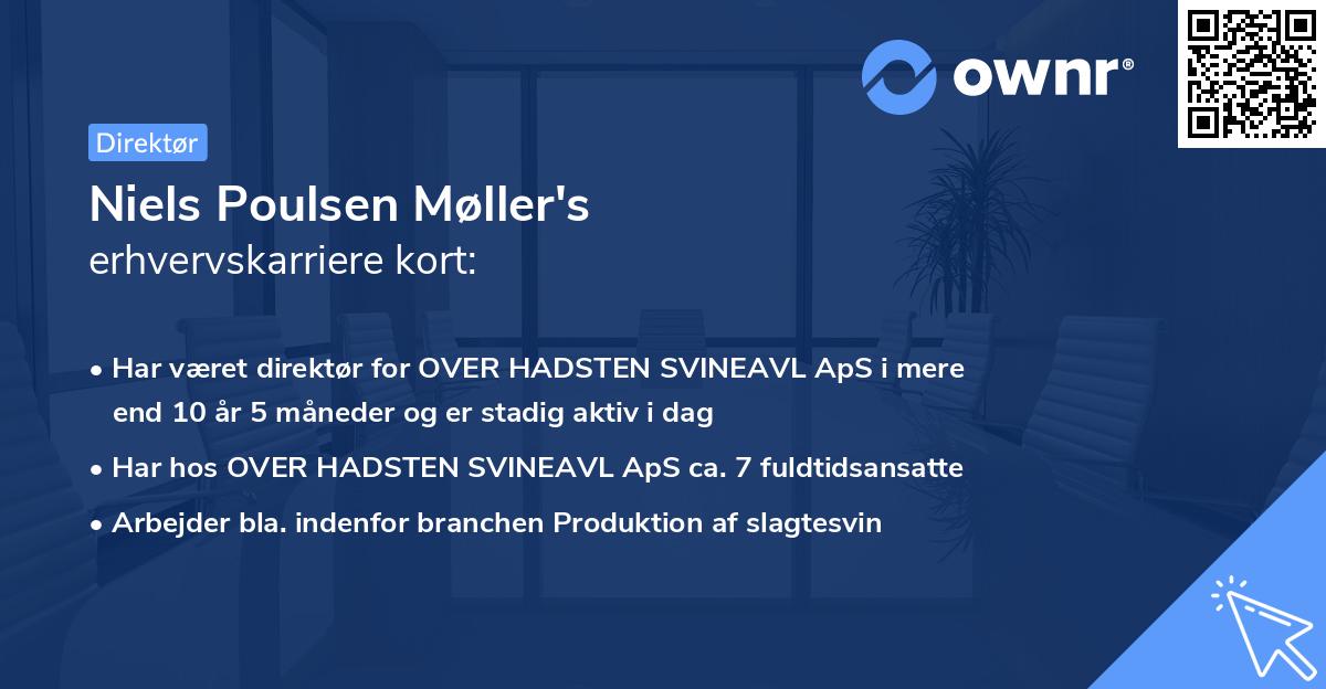 Niels Poulsen Møller's erhvervskarriere kort