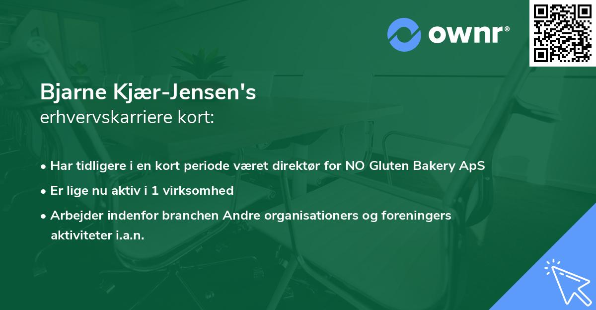Bjarne Kjær-Jensen's erhvervskarriere kort