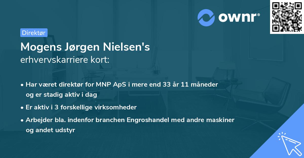 Mogens Jørgen Nielsen's erhvervskarriere kort