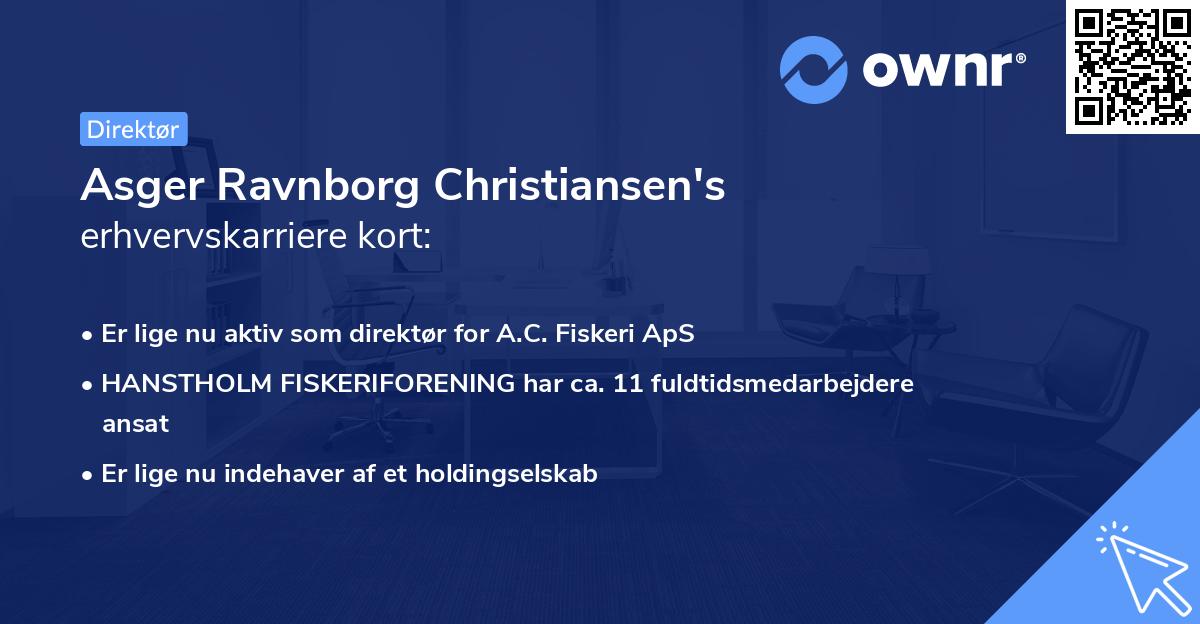 Asger Ravnborg Christiansen's erhvervskarriere kort