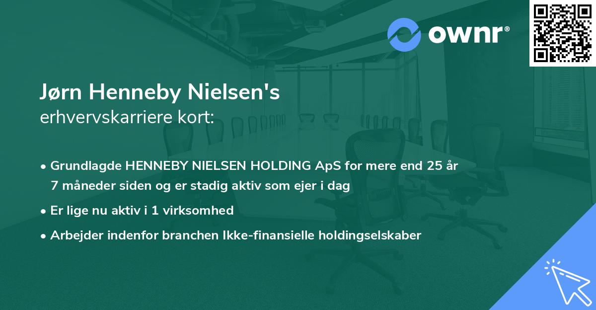 Jørn Henneby Nielsen's erhvervskarriere kort