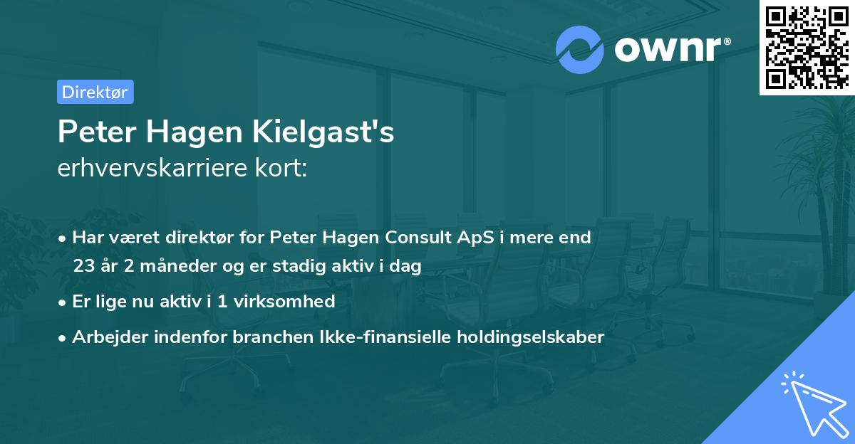 Peter Hagen Kielgast's erhvervskarriere kort