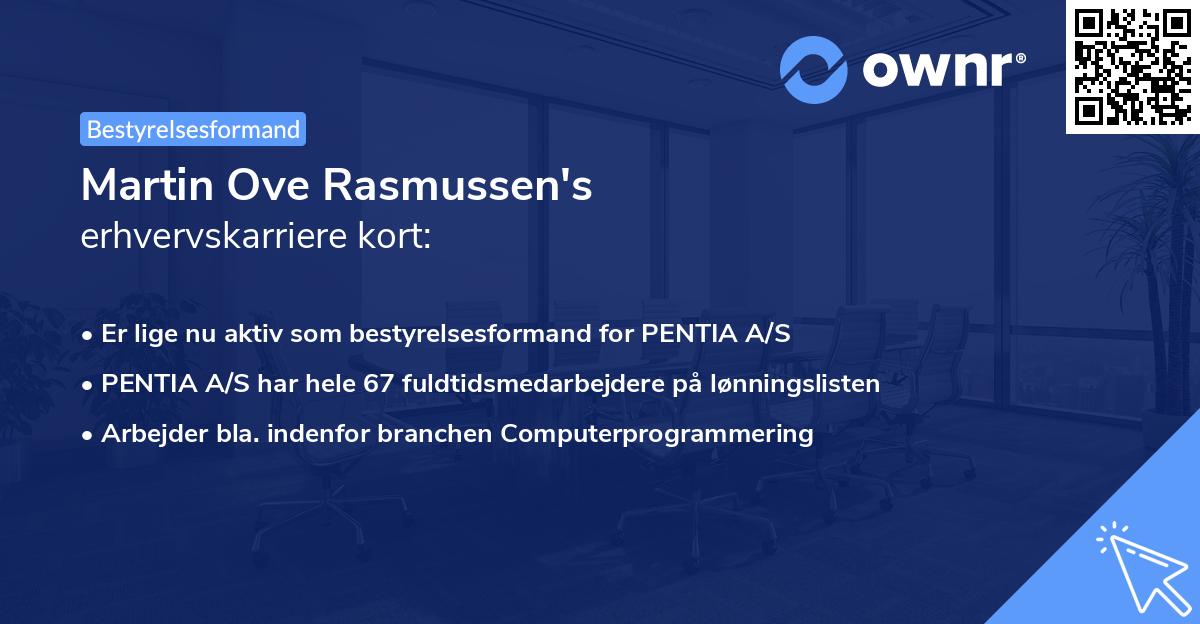 Martin Ove Rasmussen's erhvervskarriere kort