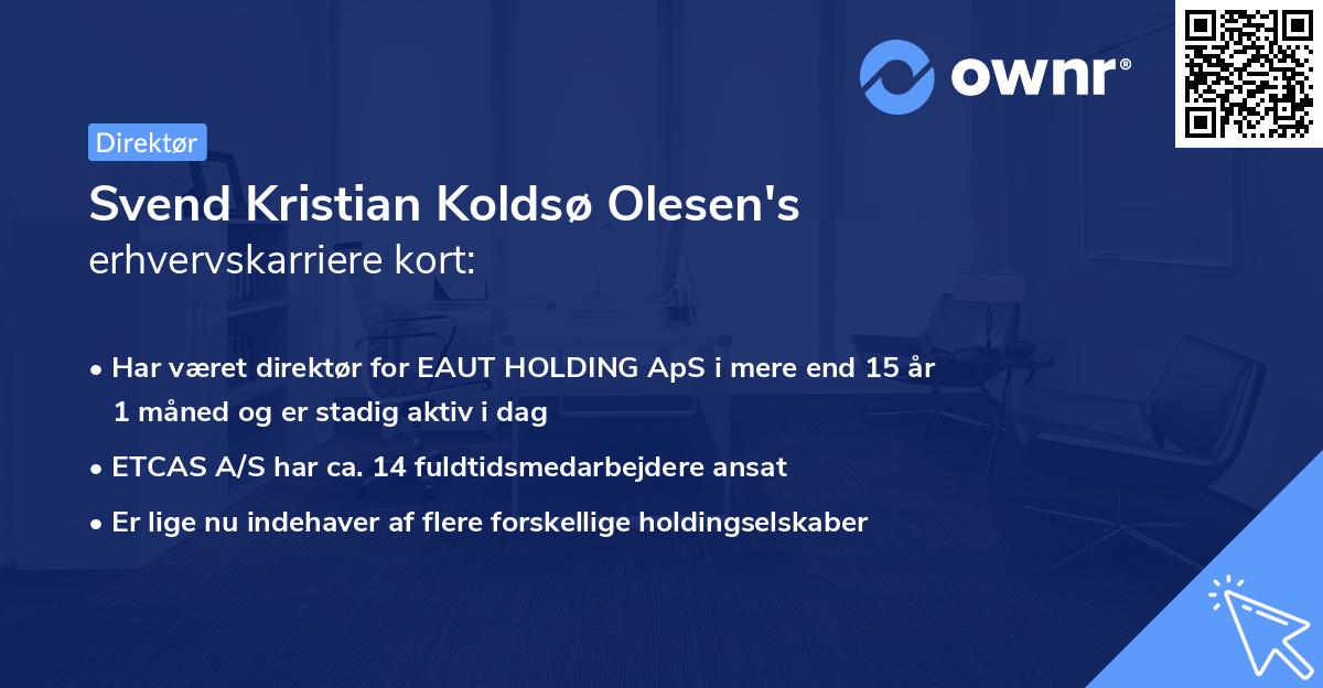 Svend Kristian Koldsø Olesen's erhvervskarriere kort