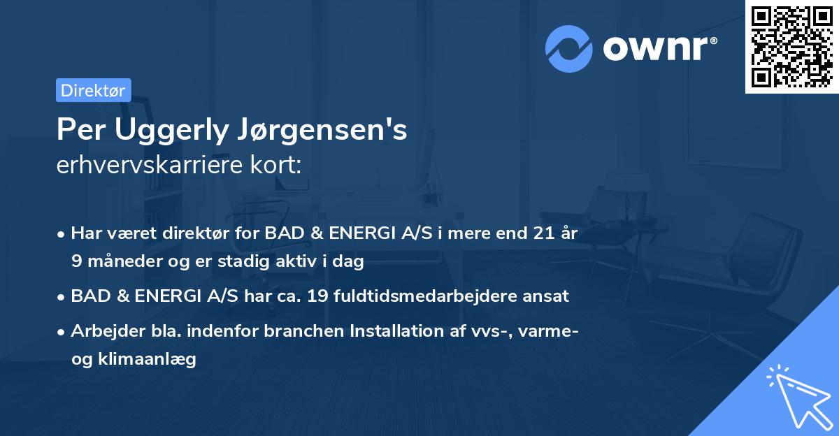 Per Uggerly Jørgensen's erhvervskarriere kort