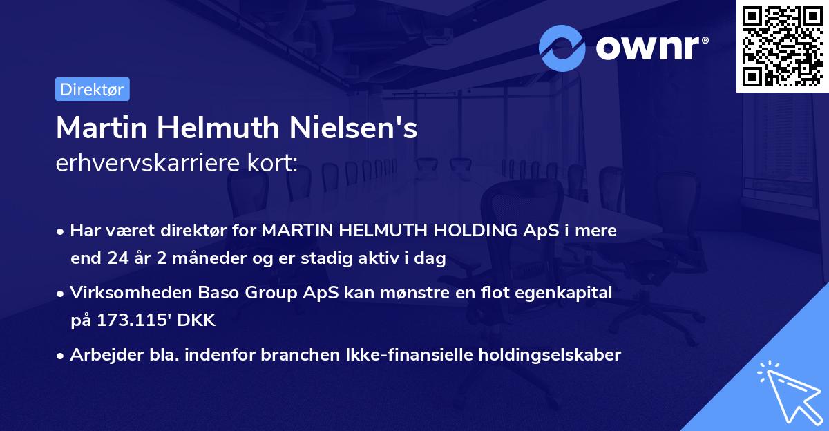 Martin Helmuth Nielsen's erhvervskarriere kort