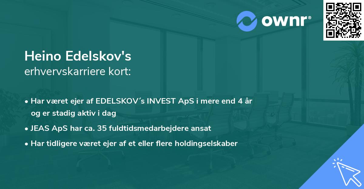 Heino Edelskov's erhvervskarriere kort