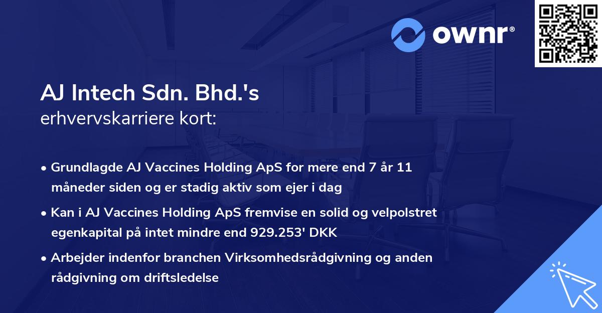 AJ Intech Sdn. Bhd.'s erhvervskarriere kort