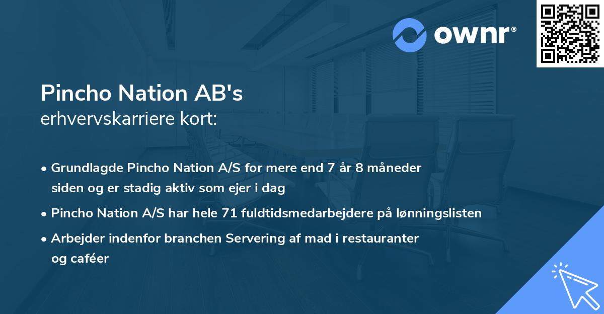 Pincho Nation AB's erhvervskarriere kort