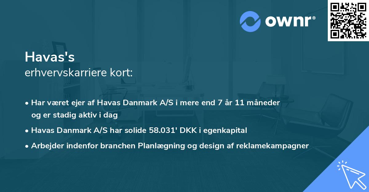 Havas's erhvervskarriere kort