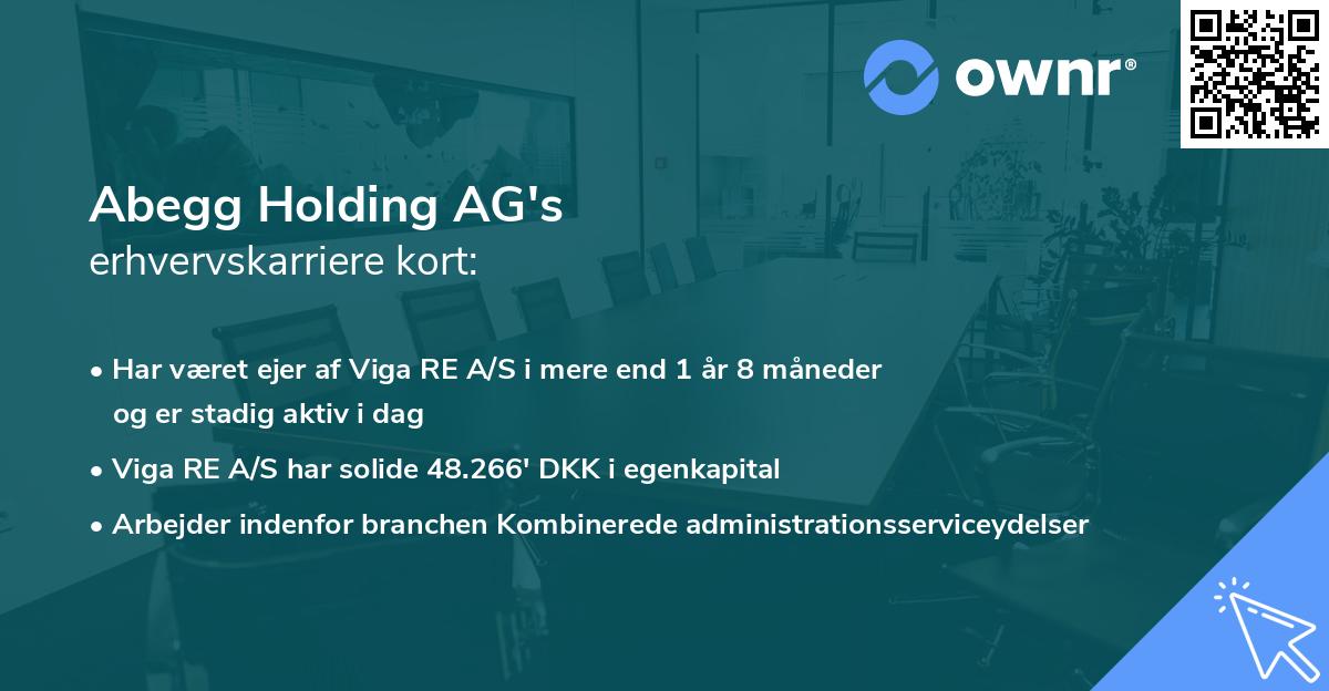 Abegg Holding AG's erhvervskarriere kort