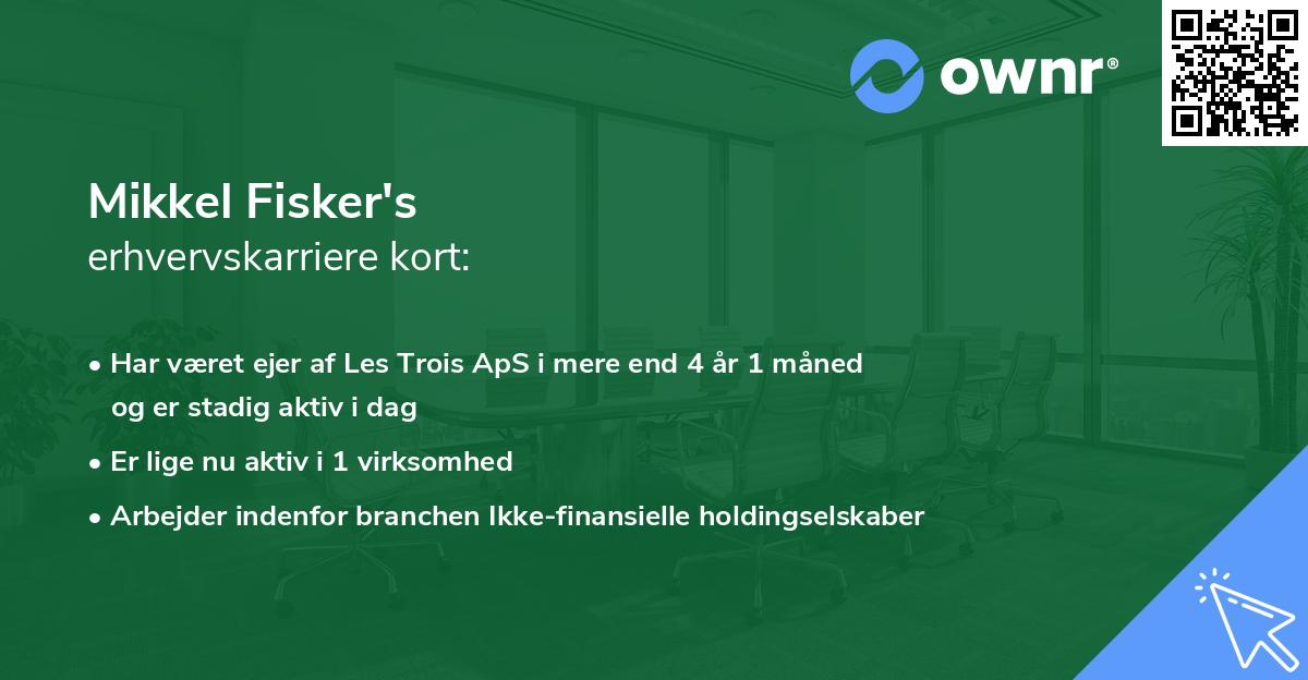 Mikkel Fisker's erhvervskarriere kort
