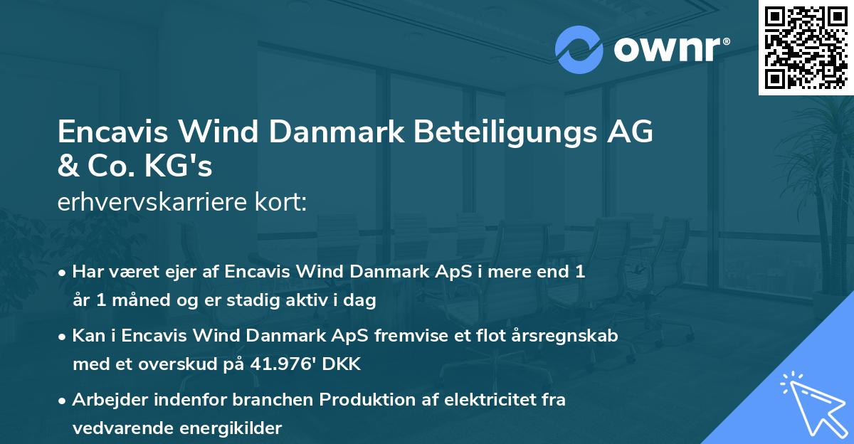 Encavis Wind Danmark Beteiligungs AG & Co. KG's erhvervskarriere kort