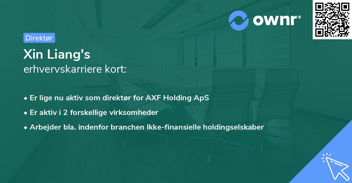 Xin Liang's erhvervskarriere kort