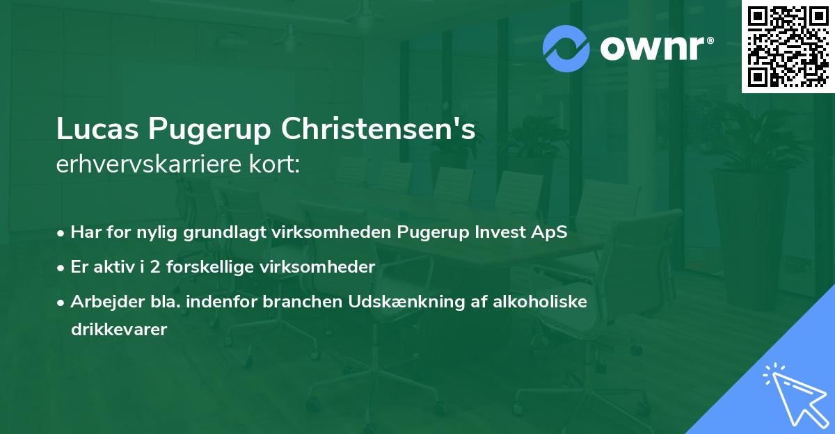 Lucas Pugerup Christensen's erhvervskarriere kort