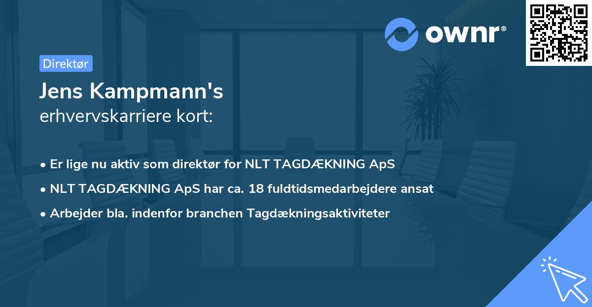 Jens Kampmann's erhvervskarriere kort