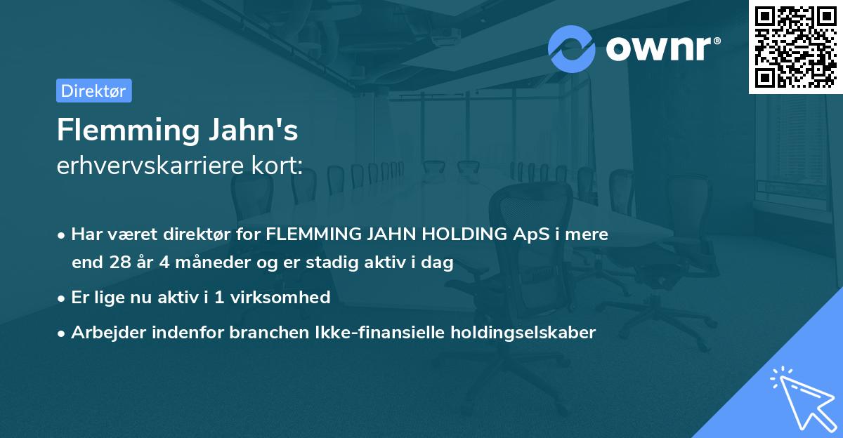 Flemming Jahn's erhvervskarriere kort