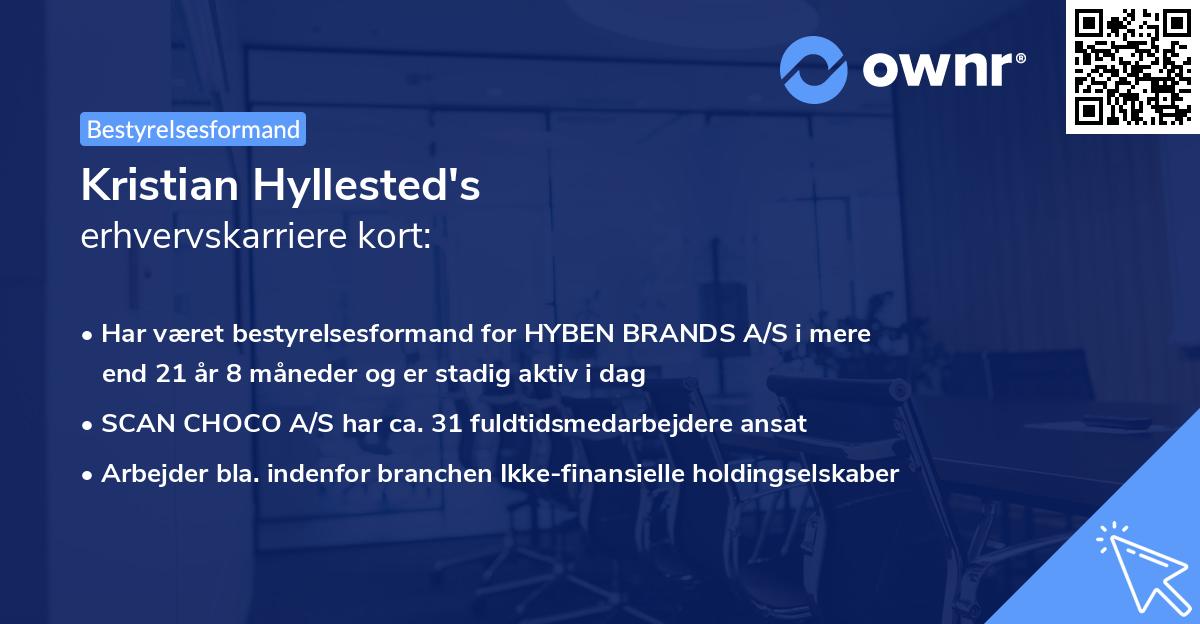 Kristian Hyllested's erhvervskarriere kort