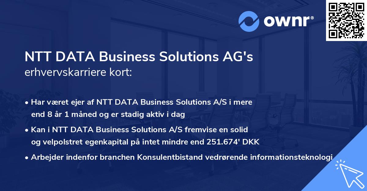 NTT DATA Business Solutions AG's erhvervskarriere kort